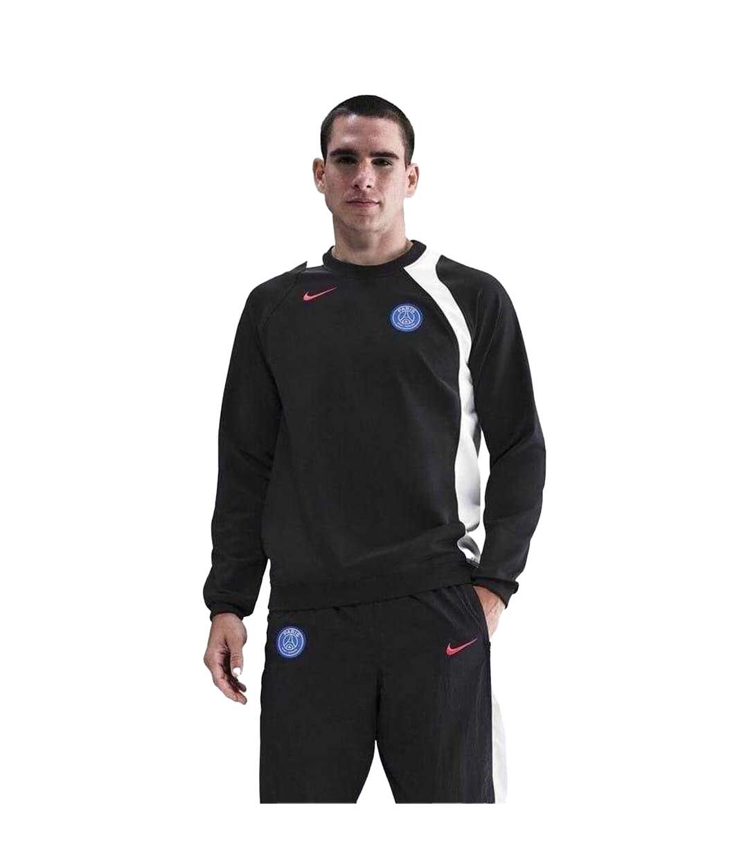 Sweat Motif/style Paris Saint-germain T90 2025/2026 Homme Noir Blanc Nike-2