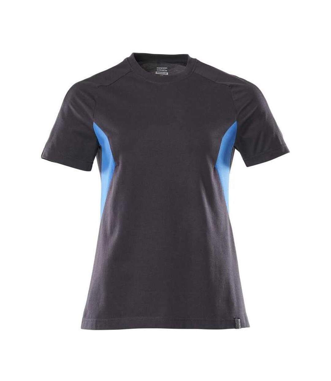 Womens/ladies Accelerate T-shirt Dark Navy Azure Blue Mascot-1