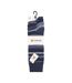 Farah - 5 Paires Chaussettes Coton Rayures Classiques Homme | Respirantes-2