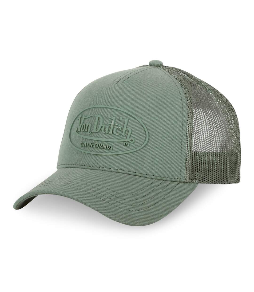 Casquette baseball avec filet en sergé de coton et patch Rubber Logo Vondutch-1