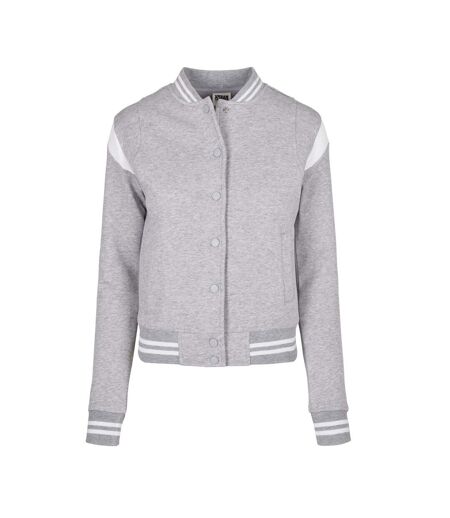Veste De Survêtement College Femme Gris Blanc Urban Classics