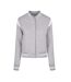 Veste De Survêtement College Femme Gris Blanc Urban Classics-1