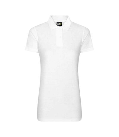 Womens/ladies Polo Shirt White PRO RTX