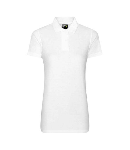 Womens/ladies Polo Shirt White PRO RTX