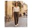 Pantalon Détente en Molleton de Coton Marron - Confort Stretch-5