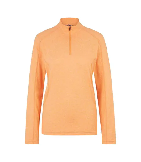 Womens/ladies Jenita Half Zip Raglan Sweatshirt Orange Ziener