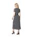 Womens/ladies geometric mesh twist waist midi dress white/black Principles