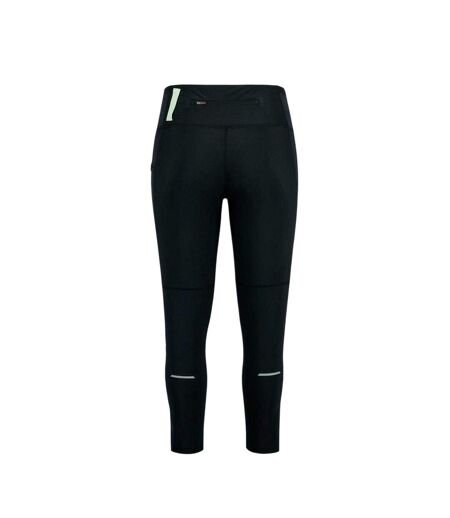 Womens/ladies Trail Zip Pocket Fitted Leggings Black Karrimor