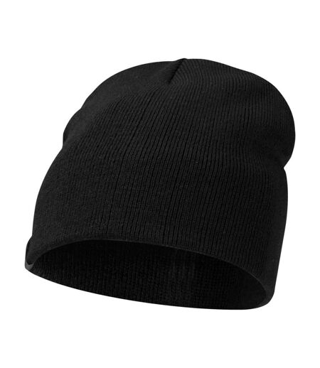 Unisex Adult Izu Beanie Solid Black Elevate