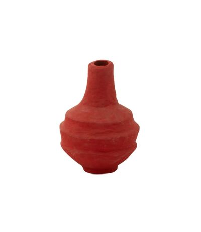 Pot en Papier Maché Flute 25cm Rouge