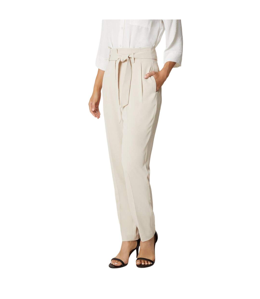 Pantalon femme brun-beige Principles-1