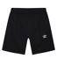 Mens fleece logo casual shorts black Umbro