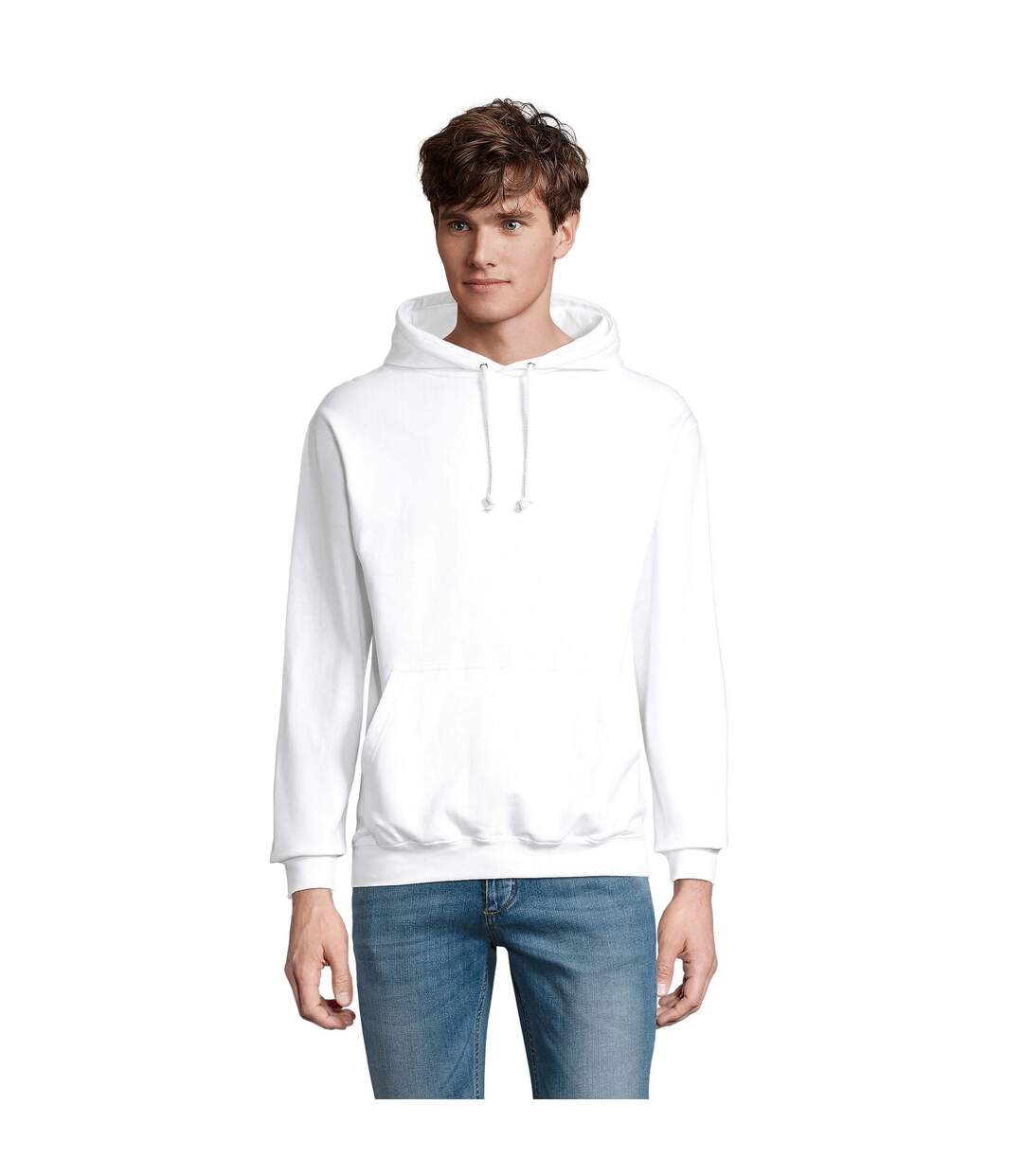 Sweat À Capuche Condor Adulte Blanc SOLS-1