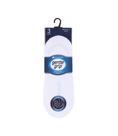 Gentle Grip - 6 Paires Hommes Invisible No Show Silicone Soft Touch