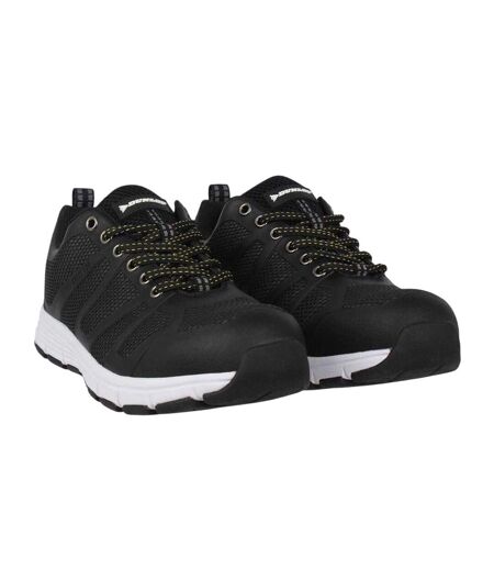 Mens Memory Foam Safety Shoes Black White Dunlop