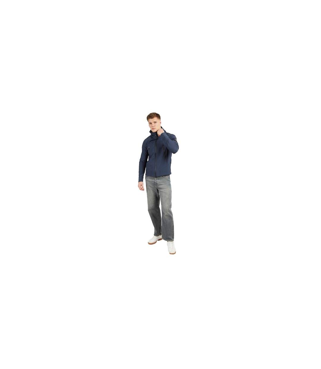 Mens Expand Soft Shell Jacket Navy Henleys-1