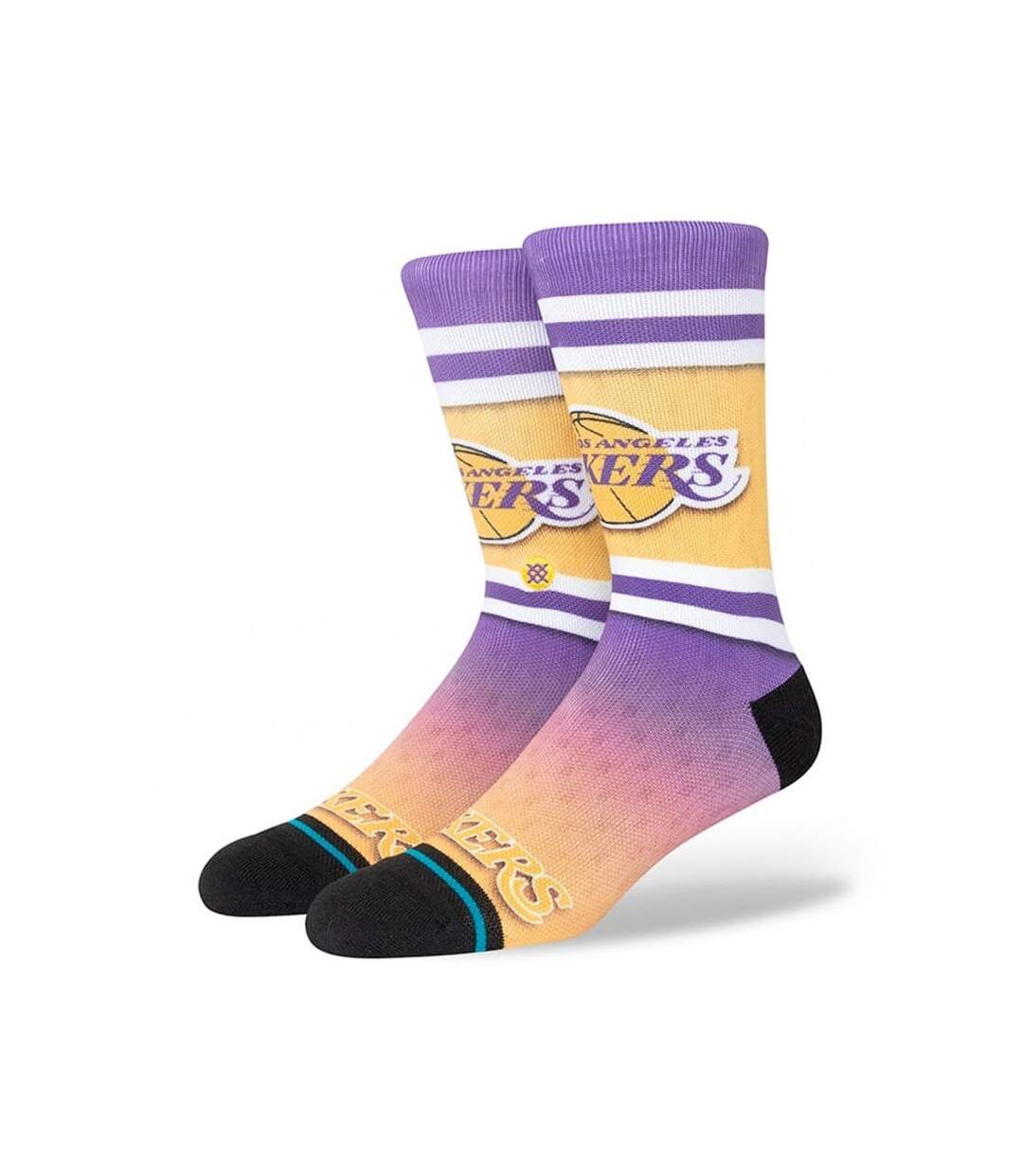 STANCE Chaussettes Homme Microfibre FADER LA Jaune Violet NBA