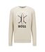 Mens Savin Sweatshirt Beige Hugo Boss-1