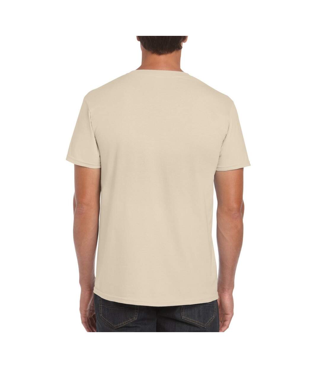 T-shirt manches courtes homme beige Gildan Gildan