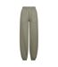 Bas De Jogging Duveteux Pour Femmes/femmes Olive Pâle Build Your Brand-1