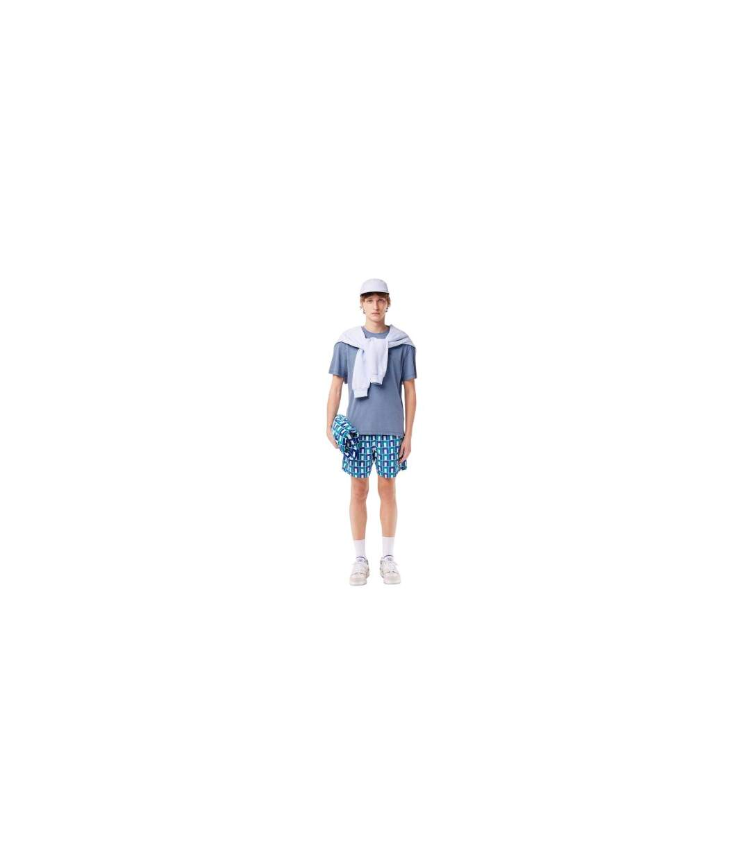 T-shirt Homme Beige Gris Lacoste-1