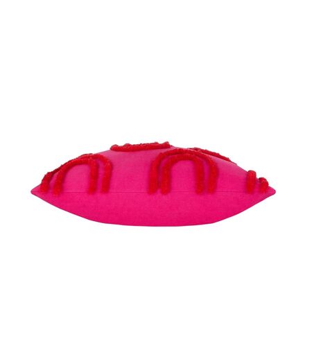 Archie tufted cushion cover 45cm x 45cm pink/red Heya Home