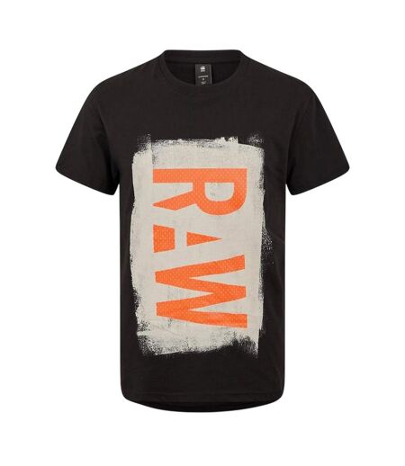 T-shirt Motif/style Peint Raw Homme Noir Foncé G-Star