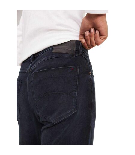 Mens Austin Tapered Leg Slim Jeans Black Tommy Jeans