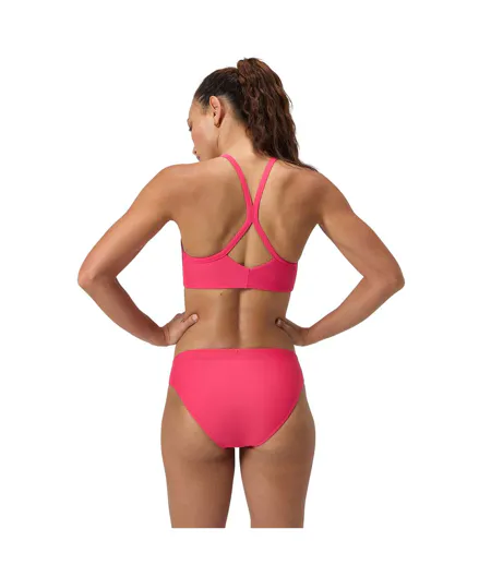 Womens/ladies Solid Bikini Bottoms Pink Speedo