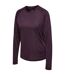 Womens/ladies Nwlbeat Fitted Long-sleeved T-shirt Plum Perfect Newline-3