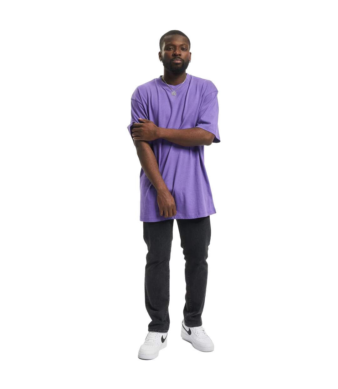 T-shirt Motif/style Uni Homme Violet Vif Urban Classics-1