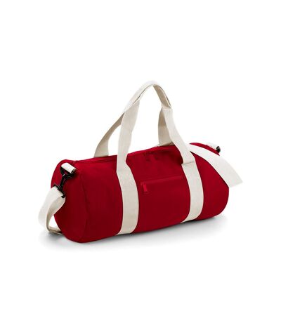 Sac de sport original taille unique rouge classique / blanc cassé Bagbase