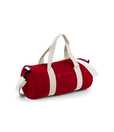 Sac de sport original taille unique rouge classique / blanc cassé Bagbase