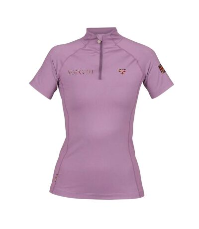 Aubrion Womens/Ladies Team Short-Sleeved Base Layer Top (Mauve) - UTER1558