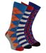 3 Pairs Classic Structure Dress Socks-1