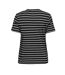 T-shirt à rayures noir/blanc femme only liva-2