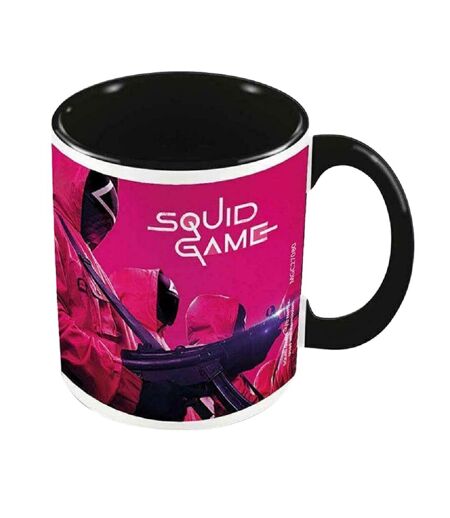 Squid Game Mask Man Mug (Pink/Black/White) (One Size) - UTBS2898