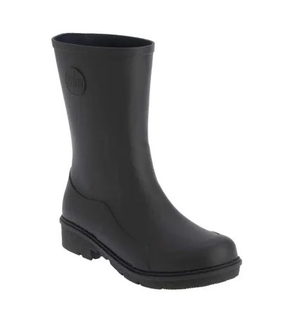 Womens/ladies Waterproof Wellington Boots Navy Fit Flop