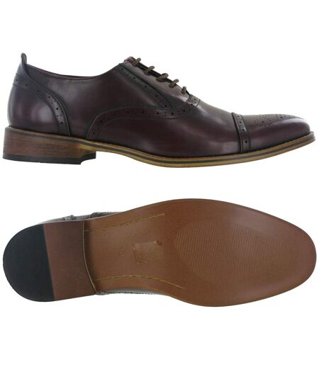 Chaussures de ville oxford homme marron foncé Goor