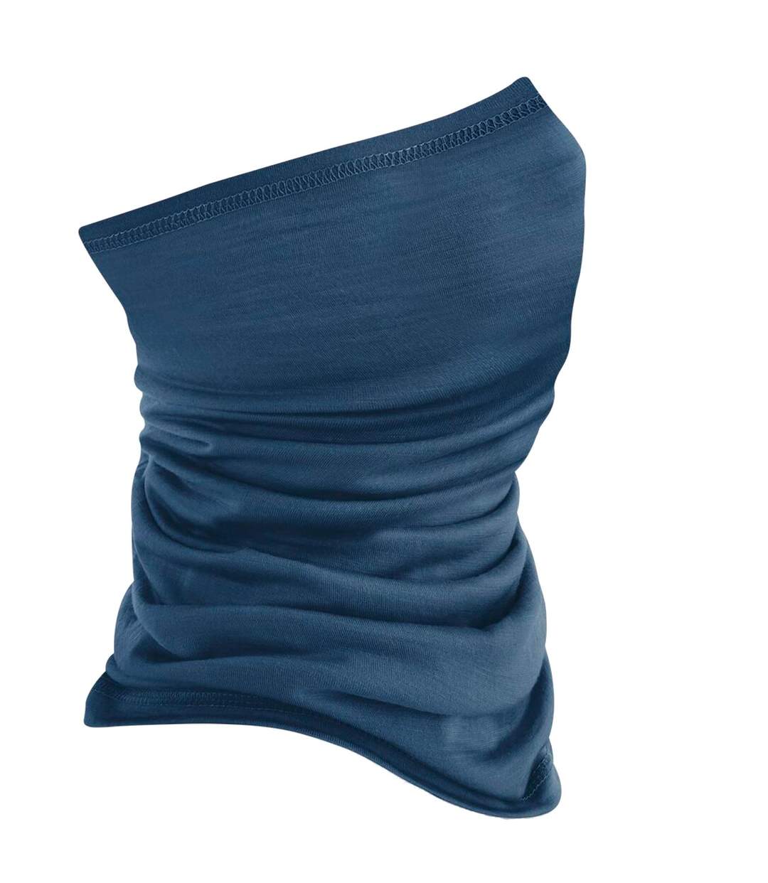 Écharpe Tube En Laine Mérinos Morf Taille Unique Bleu Acier Beechfield-2