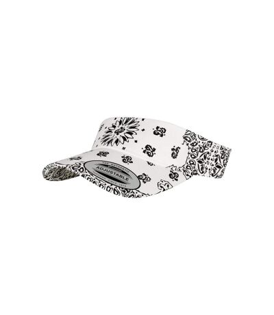 Flexfit Bandana Visor (White/Black)