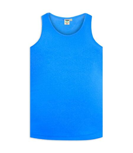 Duke Mens Fabio-2 Kingsize Muscle Vest (Blue) - UTDC172