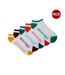 Pack of 5  Mens probus trainer socks  white/green/blue Bewley & Ritch-1