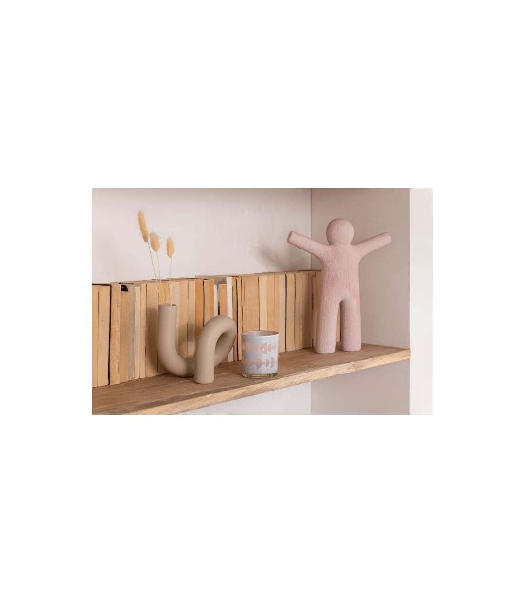 Statuette Déco P'tit Maurice Rugueux 41cm Rose-2