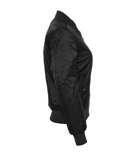 Womens/ladies Basic Bomber Jacket Black Urban Classics