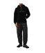 Mens Logo Sherpa Quarter Zip Hoodie Black MKI MIYUKI ZOKU-1