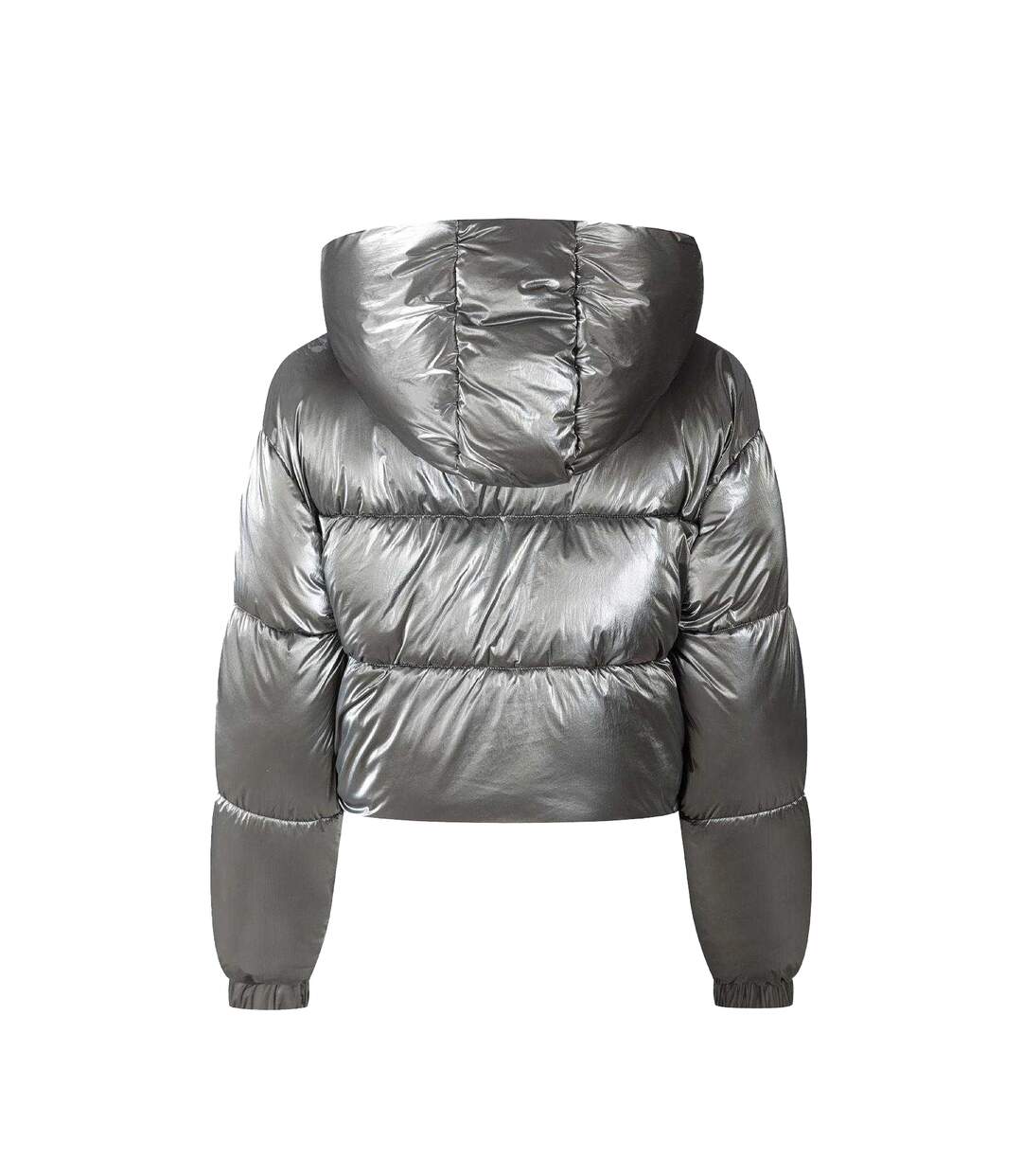 Doudoune Matelassée Motif/style Métallisé Femme Gris Minoti-3