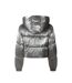 Doudoune Matelassée Motif/style Métallisé Femme Gris Minoti-3