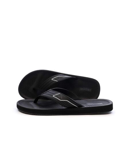 Tongs noir homme kappa seaf