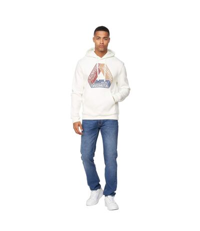 Sweat À Capuche Pashika Homme Blanc Cassé Crosshatch